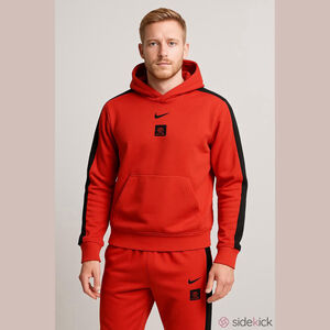 NWOT Men's Nike Chicago Bulls Tracksuit Set Red/Black Hoodie & Pants Size S